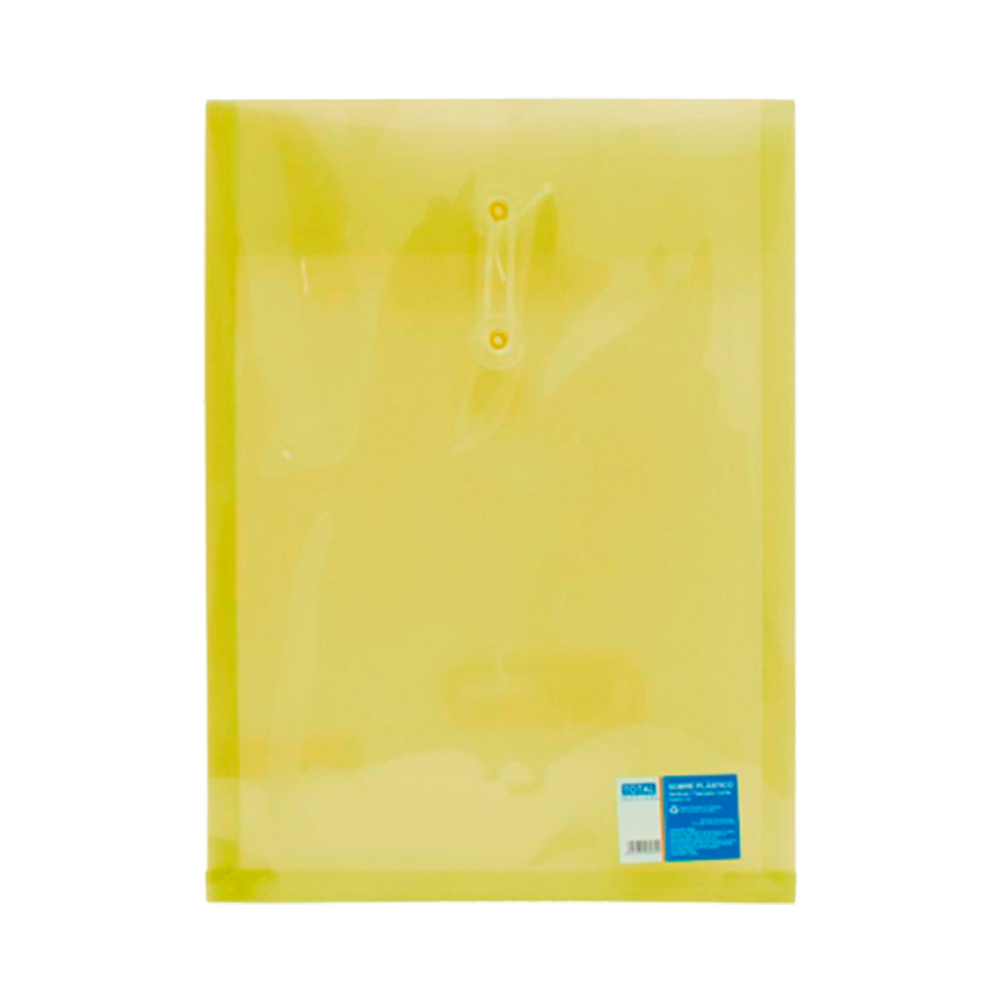 SOBRE PLÁSTICO C/HILO TOTAL OFFICE T/CARTA VERTICAL AMARILLO SOBRE PLÁSTICO C/HILO TOTAL OFFICE T/CARTA VERTICAL AMARILLO