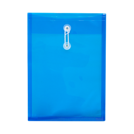 SOBRE PLÁSTICO C/HILO TOTAL OFFICE T/CARTA VERTICAL AZUL