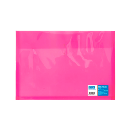 SOBRE PLÁSTICO C/HILO TOTAL OFFICE T/OFICIO HORIZONTAL ROJO