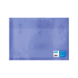 SOBRE PLÁSTICO C/HILO TOTAL OFFICE T/OFICIO HORIZONTAL AZUL