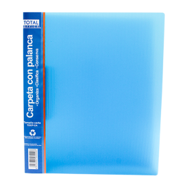 CARPETA C/PALANCA TOTAL OFFICE T/CARTA AZUL