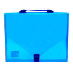 PORTAFOLIO PLÁSTICO TOTAL OFFICE T/CARTA TRANSPARENTE AZUL
