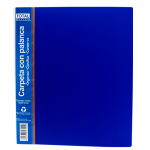 CARPETA C/PALANCA TOTAL OFFICE T/CARTA AZUL OPACO
