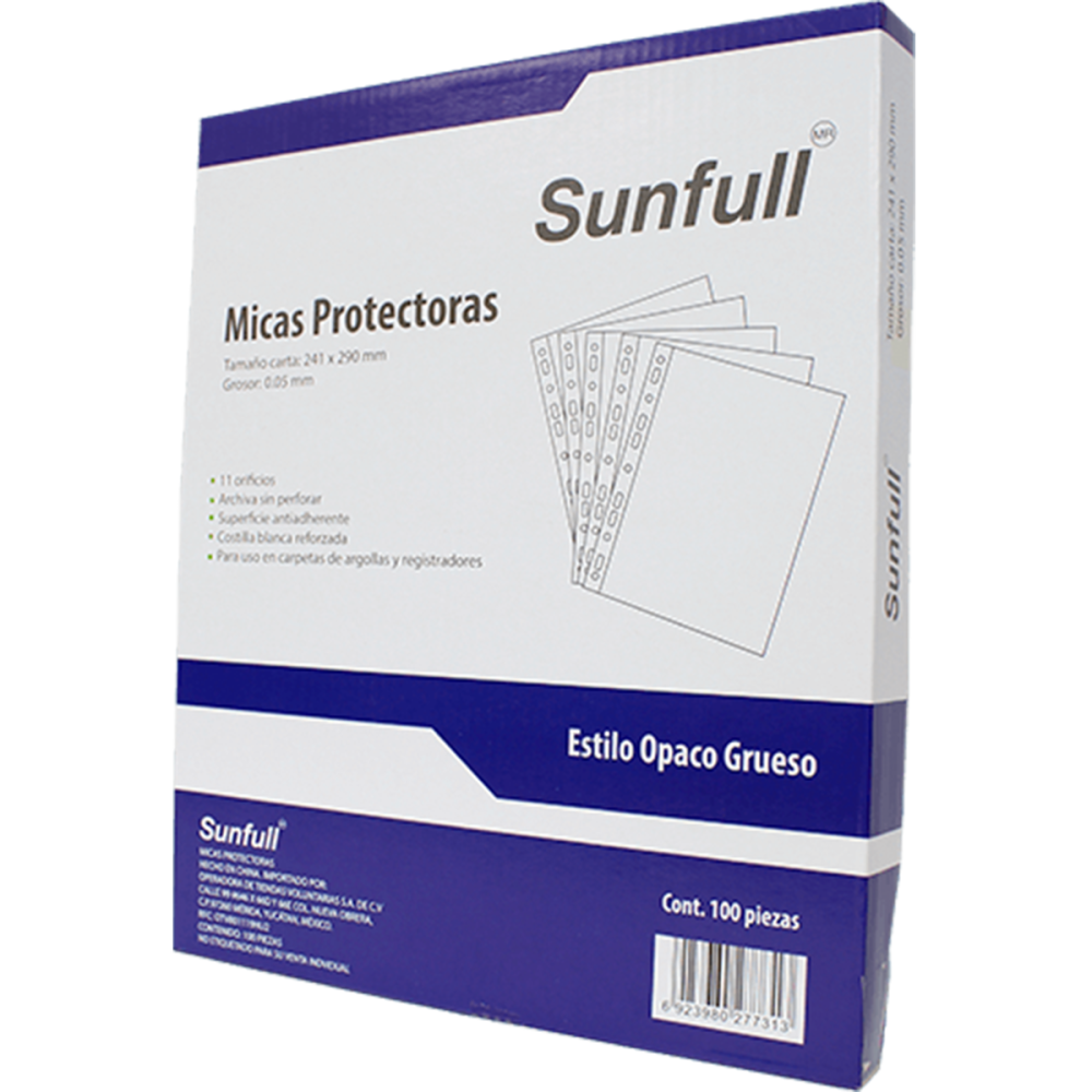 MICA PROTECTORA OPACO GRUESO C/100 SUNFULL
