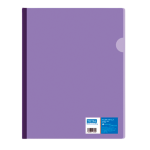 FOLDER COSTILLA PLASTICO T/CARTA MORADO NEON TOTAL OFFICE