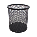 PORTA LAPICES TOTAL OFFICE MALLA METALICA NEGRO TOPLM-01