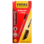 BOLIGRAFO PM NEGRO A-ONE TOTAL SCHOOL PZA