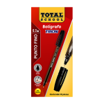 BOLIGRAFO PF NEGRO C/12 TRION TOTAL SCHOOL CAJA TS-PFN 