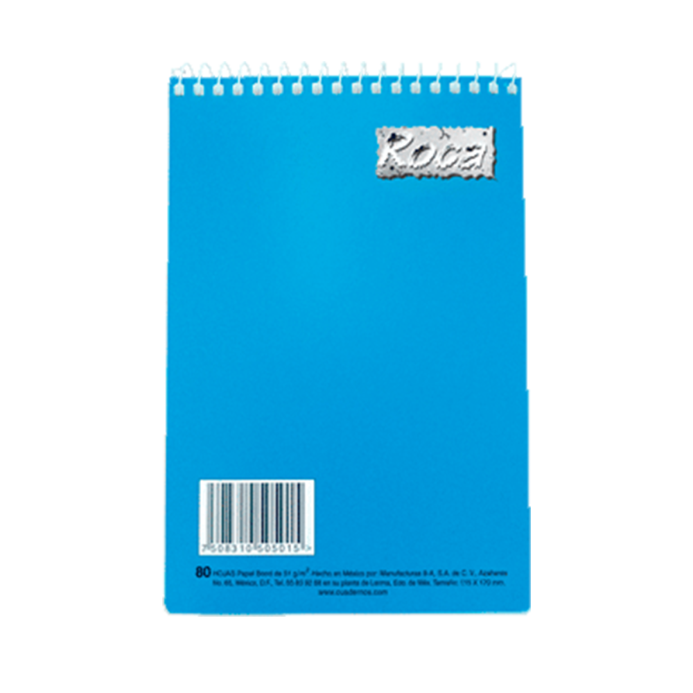 BLOCK TAQUIGRAFIA CHICO C/80 HOJAS ROCA 