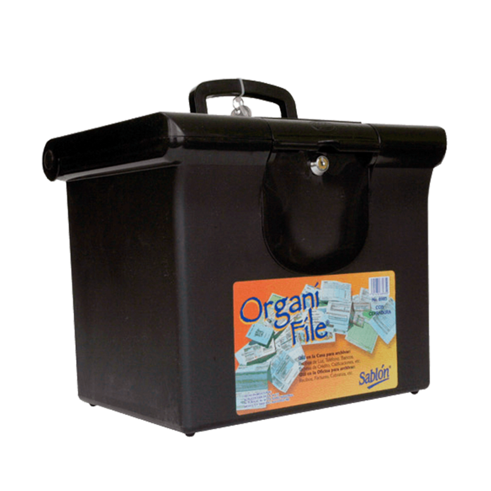 ARCHIVERO PLASTICO PORTATIL CARTA AZO-ORG-8985NE