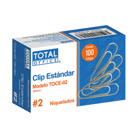 CLIP ESTANDAR TOTAL OFFICE #2 28MM C/100 TOCE-02