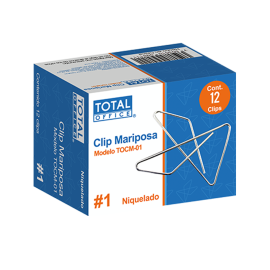 CLIP MARIPOSA TOTAL OFFICE #1 C/12 TOCM-01