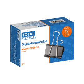 SUJETA DOCUMENTOS TOTAL OFFICE 2 51MM C/12 TOSD-51