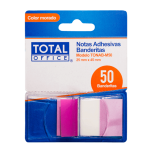 NOTA ADHESIVA TOTAL OFFICE BANDERITA MORADA C/50 TONAB-M50