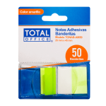 NOTA ADHESIVA TOTAL OFFICE BANDERITA AMARILLA C/50 TONAB-AM50