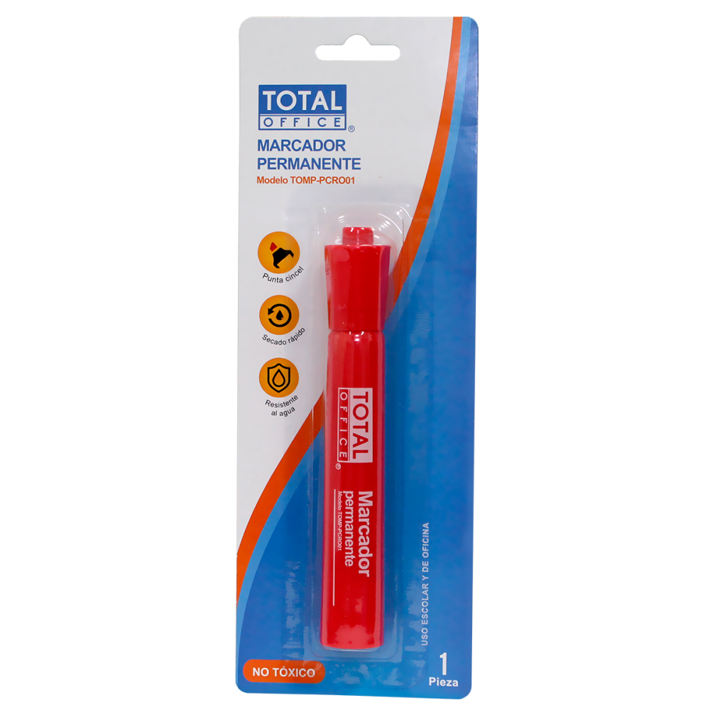 MARCADOR PERMANENTE ROJO PC BLÍSTER TOTAL OFFICE TOMP-PCRO01 (L) MARCADOR PERMANENTE ROJO PC BLÍSTER TOTAL OFFICE TOMP-PCRO01 (L)