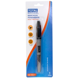MARCADOR PERMANENTE NEGRO PF BLÍSTER TOTAL OFFICE TOMP-PFNG01