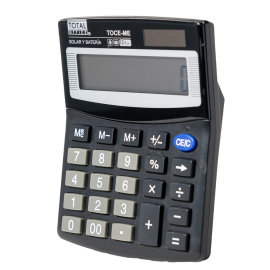 CALCULADORA 12 DIG. ELECTR. DUAL CHICA TOTAL OFFICE TOCE-ME
