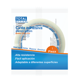 CINTA ADHESIVA TOTAL OFFICE 24MM X 65M TOCA-2465