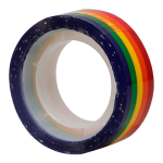 CINTA ADHESIVA MULTICOLOR TOTAL OFFICE 15MM X 10M TOCAM-1510