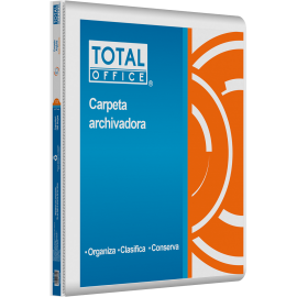 CARPETA DE ARGOLLA VINIL 1/2 O CARTA BLANCO TOTAL OFFICE TOCAO-012 (L)