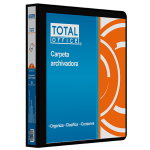 CARPETA ARGOLLA 1 O NEGRA VINIL TOTAL OFFICE TOCAO-01N