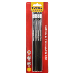 LAPIZ GRAFITO HEXAGONAL #2 NEGRO C/4 TOTAL SCHOOL BLISTER TS-LE2-4B