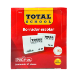 BORRADOR ESCOLAR BLANCO C/30 TOTAL SCHOOL CAJA TS-30