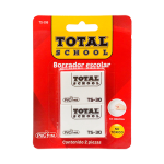 BORRADOR ESCOLAR BLANCO C/2 TOTAL SCHOOL BLISTER TS-30B