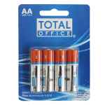 PILA ALCALINA AA BLISTER C/4 TOTAL OFFICE TOPA-AA4