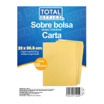 SOBRE MANILA CARTA 23 X 30.5 CM 90G TOTAL OFFICE TOSOB-MC