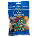 LIGA DE HULE #10 COLORES 80 GRS BOLSA TOTAL OFFICE TOLH-10C