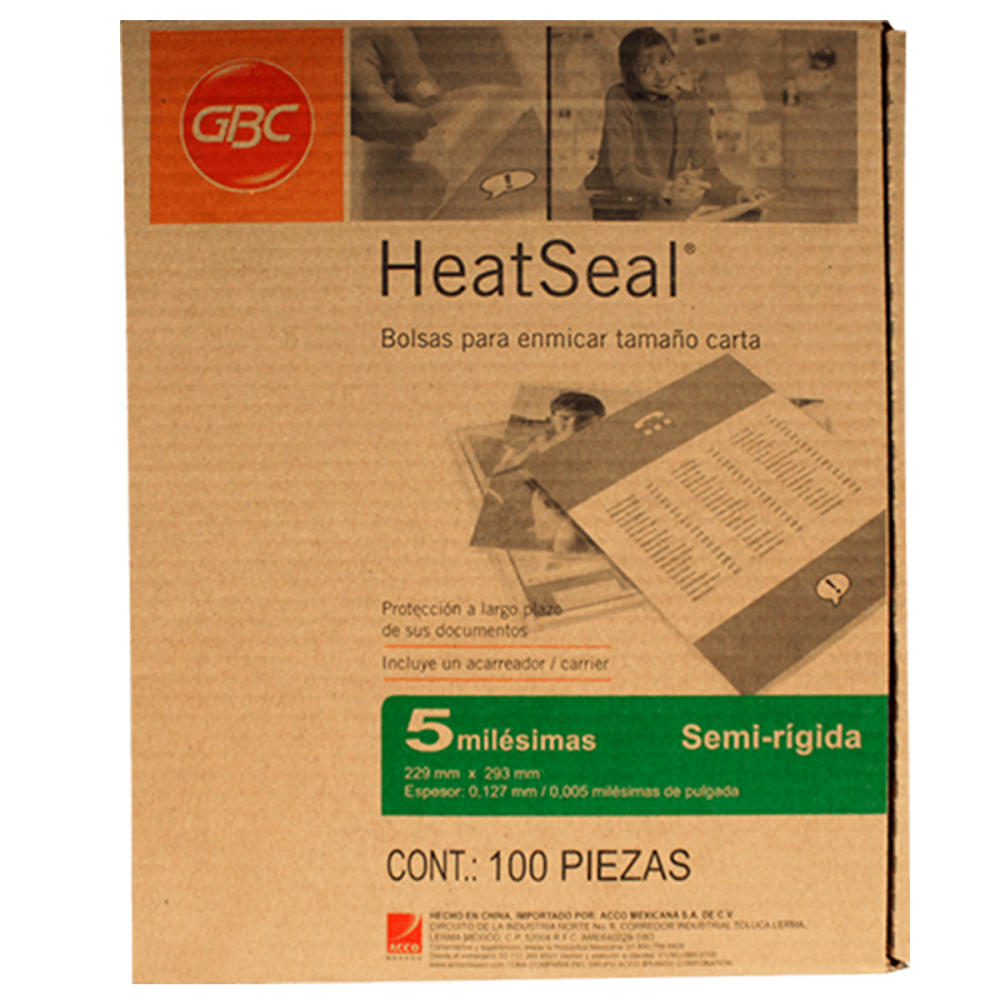 MICA TERMICA 5 MIL CARTA 22.9 X 29.2 CM GBC MOD.M130250 (L)