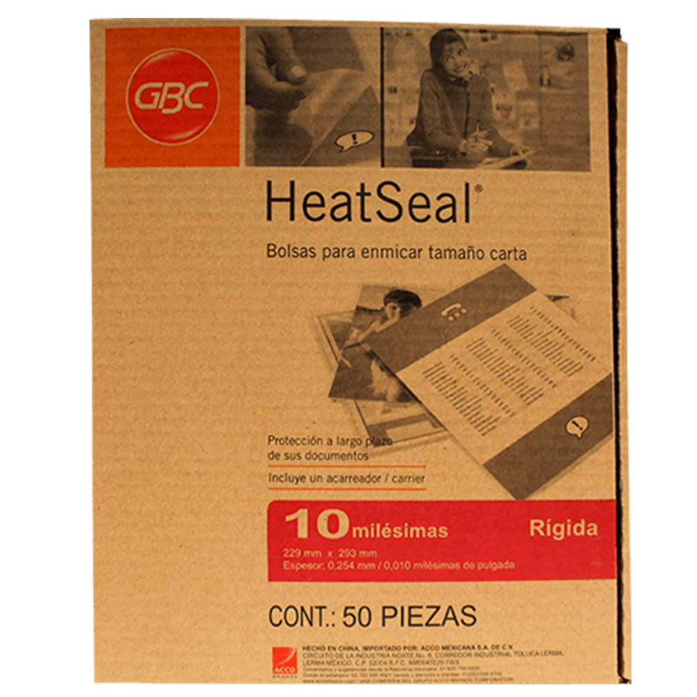 MICA TERMICA 10 MIL CARTA 22.9 X 29.2 CM GBC MOD.M130251 (L)