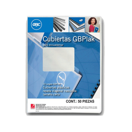 PASTA P/ENGARGOLAR PLASTICA GBPLAK RAYADO TRANSP T/C P3561 PAQ/50