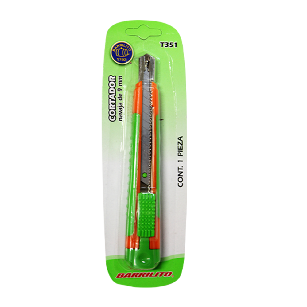 CUTTER CHICO C/ALMA METALICA BARRILITO BLISTER T351 GOBA