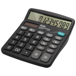 CALCULADORA ESCRITORIO NEGRA 12 DIG DELTA CAJA 7806CDE GOBA