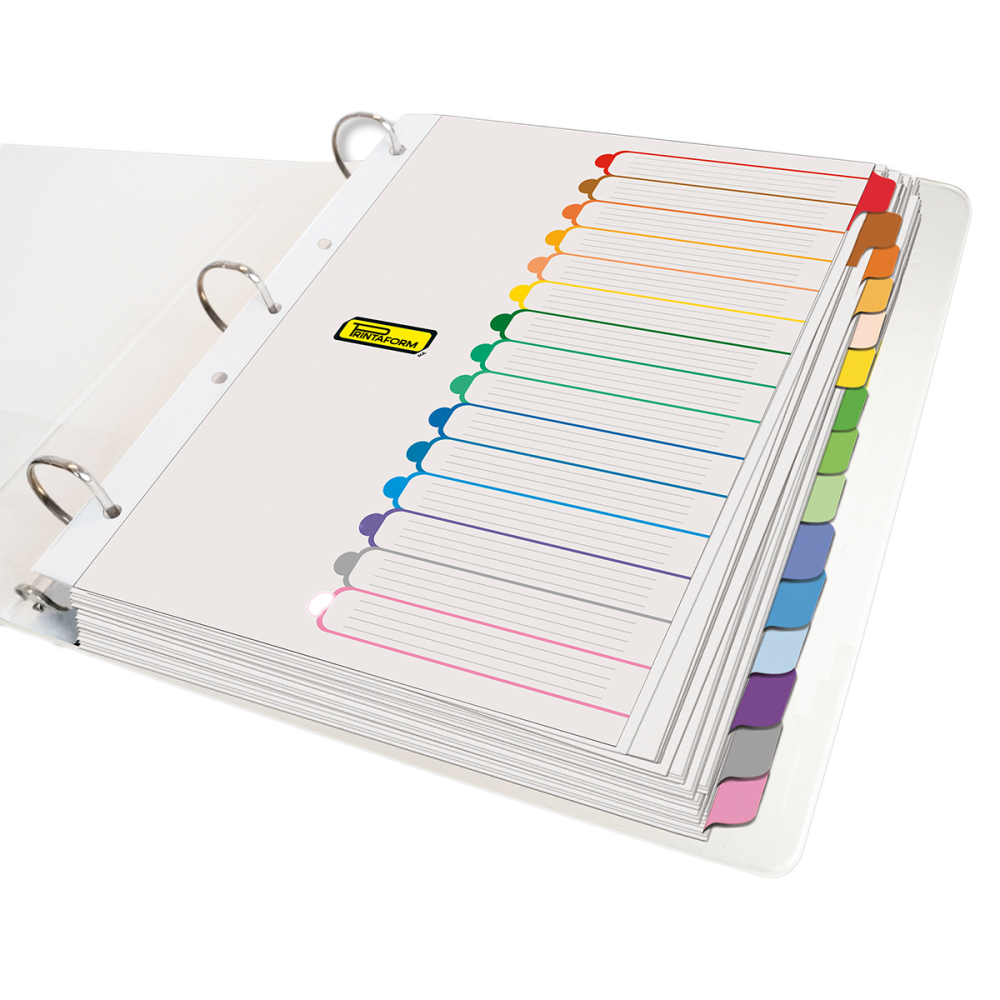 SEPARADOR 15 DIV SIN NUMERO CARTON PRINTAFORM SPW15