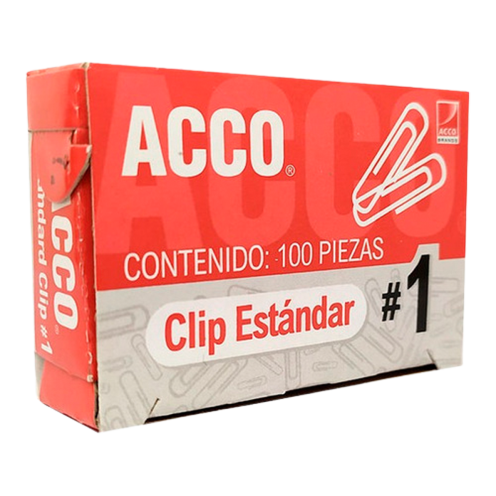 CLIP 1 ESTANDAR ACCO C/100 P1650