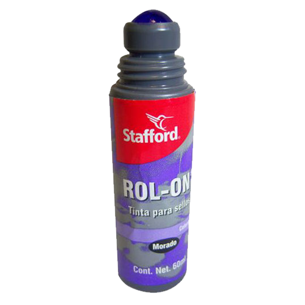 TINTA PARA SELLOS 60 ML MORADA ROLL ON STAFFORD ROLAPLICA COC5000 AZOR (L)