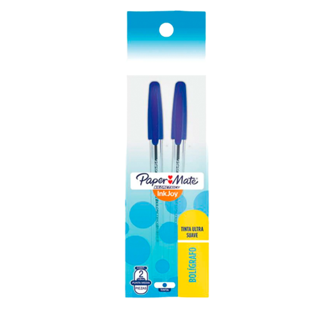 BOLIGRAFO PM AZUL C/2 INKJOY BLISTER LA8228 NEWELL