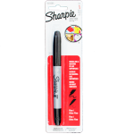 MARCADOR PERMANENTE DOBLE PUNTA NEGRO SHARPIE BLISTER 1825089 NEWELL