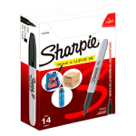 MARCADOR PERMANENTE PF NEGRO C/12 MAS 2 MARCATEXTOS SHARPIE CAJA 2102504