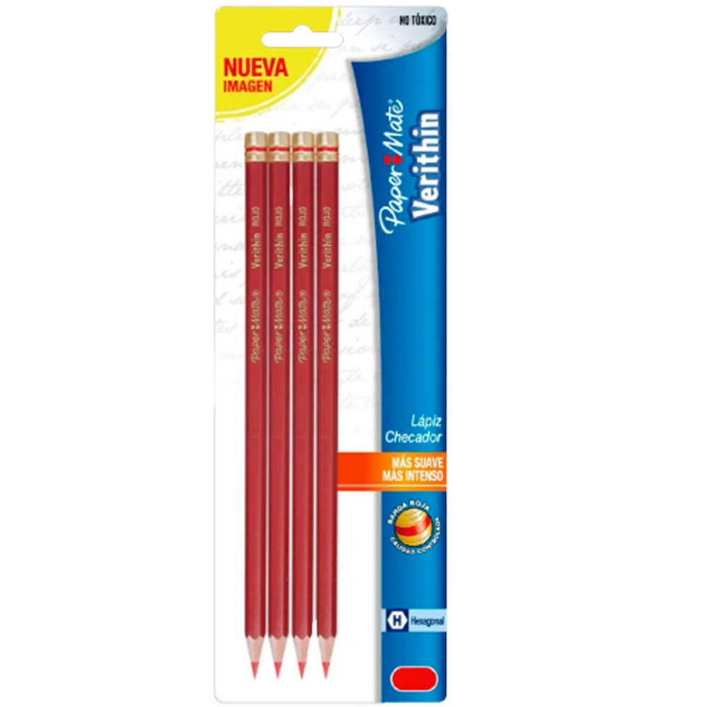 LAPIZ BICOLOR DELGADO GRAFITO/ROJO C/3 VERITHIN BLISTER M20530145036 NEWELL