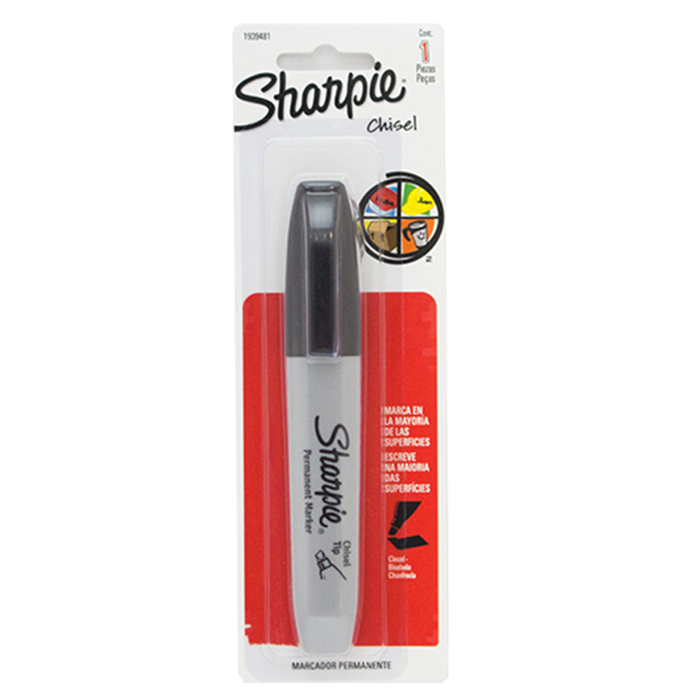 MARCADOR PERMANENTE CINCEL NEGRO SHARPIE BLISTER 1939481 NEWELL MARCADOR PERMANENTE CINCEL NEGRO SHARPIE BLISTER 1939481 NEWELL