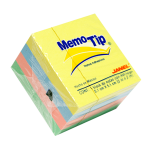 NOTA ADHESIVA 2 X 2 MEMO TIP CUBO PASTEL  400H 6590202296