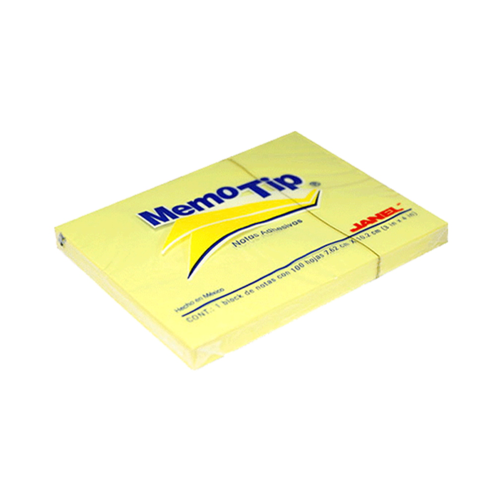 NOTA ADHESIVA 3 X 4 MEMO TIP  AMARILLA 100 H  # 57