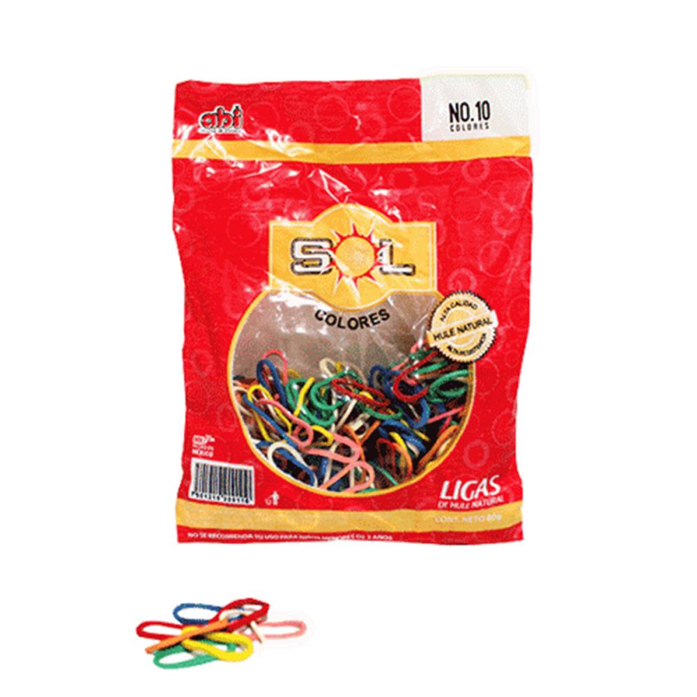 LIGA SINTETICA #10 COLORES 80 GRS SOL BOLSA 200110 FASEMEX