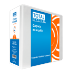 CARPETA DE ARGOLLA VINIL 5 D CARTA BLANCO TOTAL OFFICE TOCAD-05