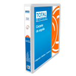 CARPETA DE ARGOLLA VINIL 1 O CARTA BLANCO TOTAL OFFICE TOCAO-01